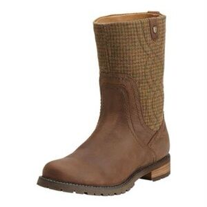 Ariat Shannon H20 Saddle Boots Womens 9 B Brown Waterproof Slip On 10014239 Calf